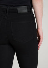 American Tall Discount | Chloe High Rise Flare Jeans for Tall Women in Optimum Black