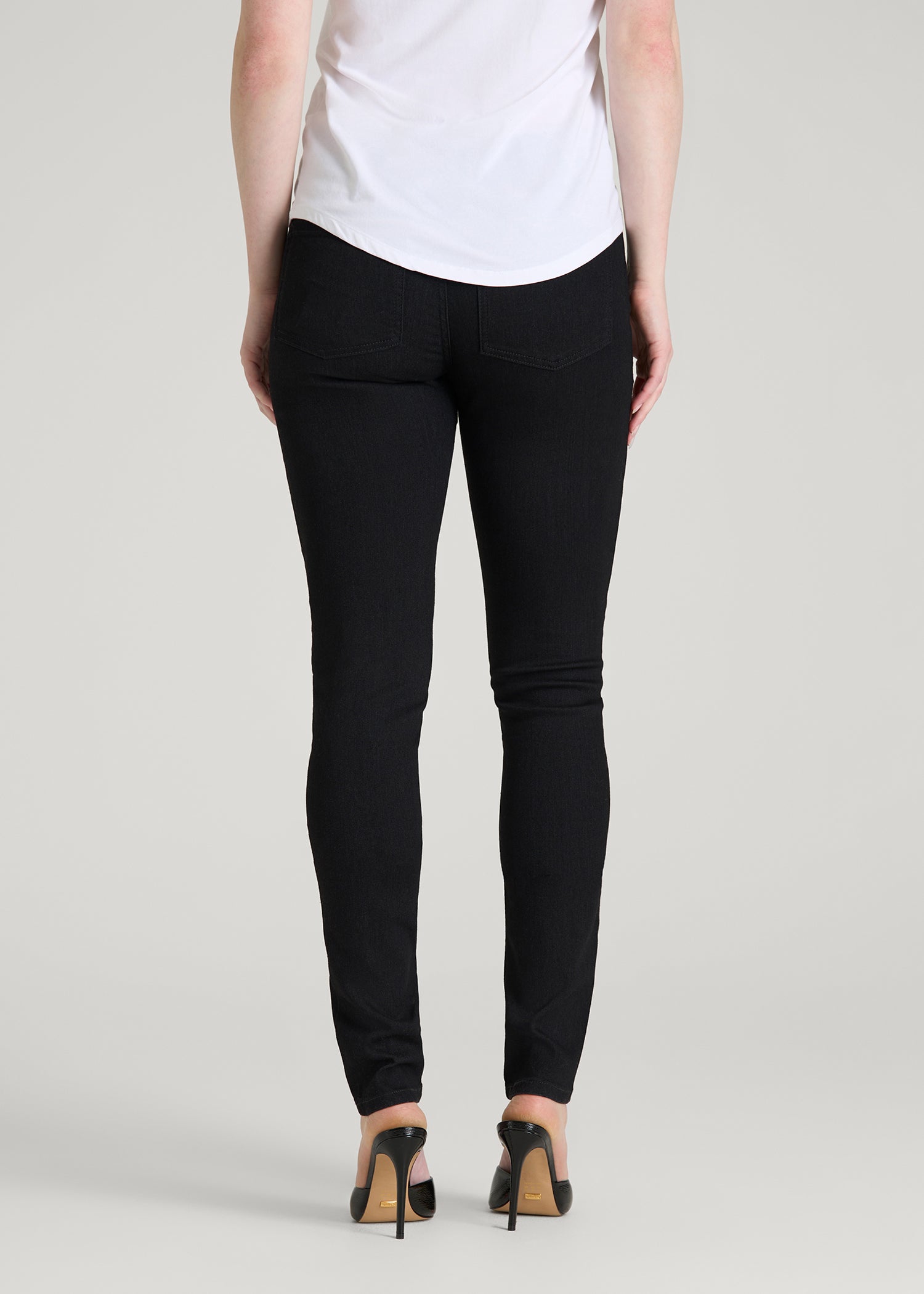 American Tall Online | Sarah Mid-Rise Skinny Jeans for Tall Women in Optimum Black