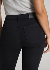 American Tall Sale | Curve High Rise Skinny Leg Jeans for Tall Women in Optimum Black