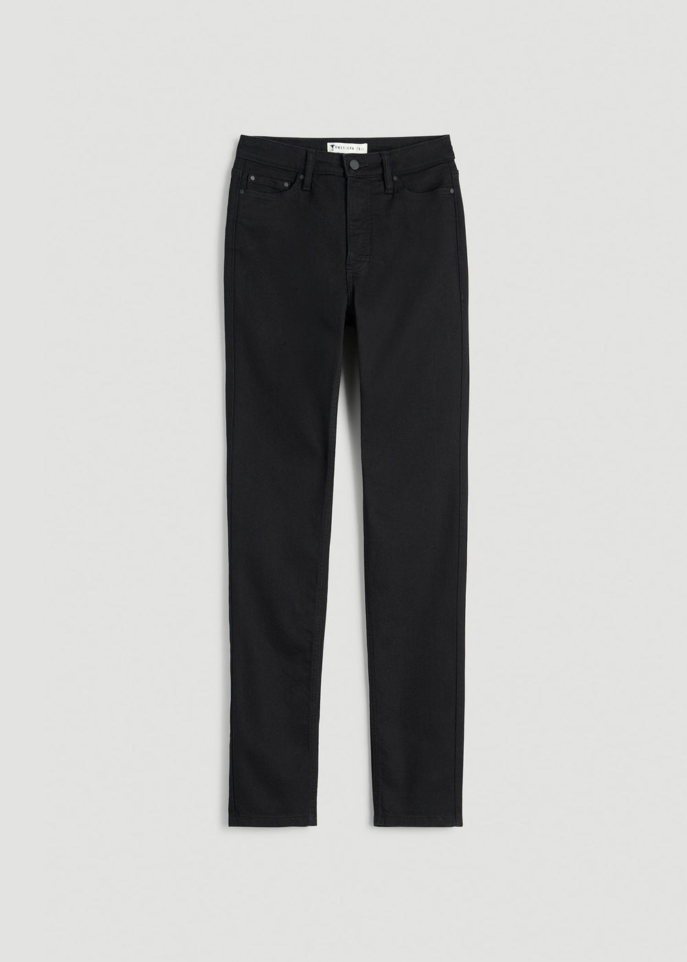 American Tall Sale | Curve High Rise Skinny Leg Jeans for Tall Women in Optimum Black