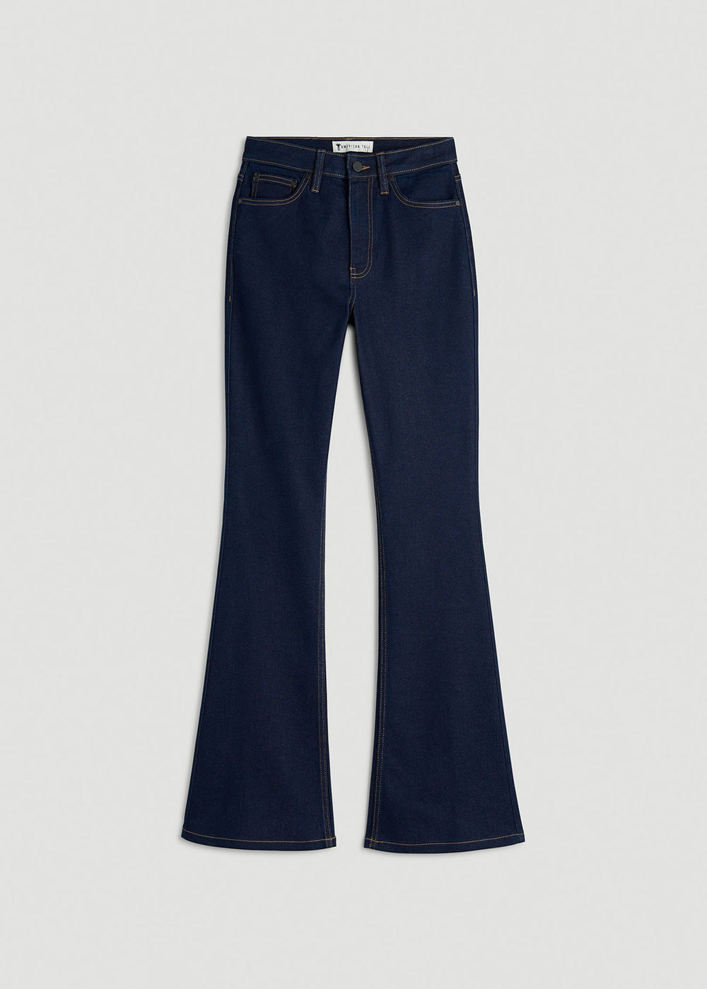 American Tall Outlet | Chloe High Rise Flare Jeans for Tall Women in Deep Indigo Wash