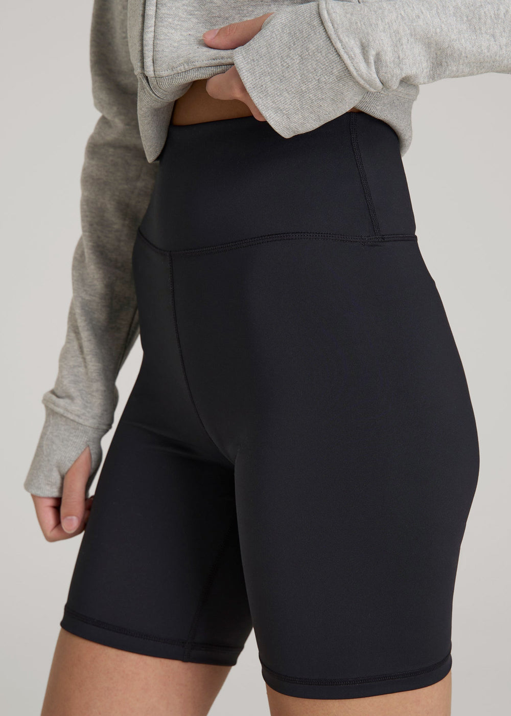 American Tall Online | Balance Bike Shorts for Tall Women in Black