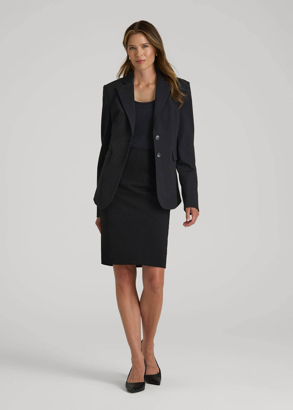 American Tall Outlet | Freedom Flex Pencil Skirt for Tall Women in Black
