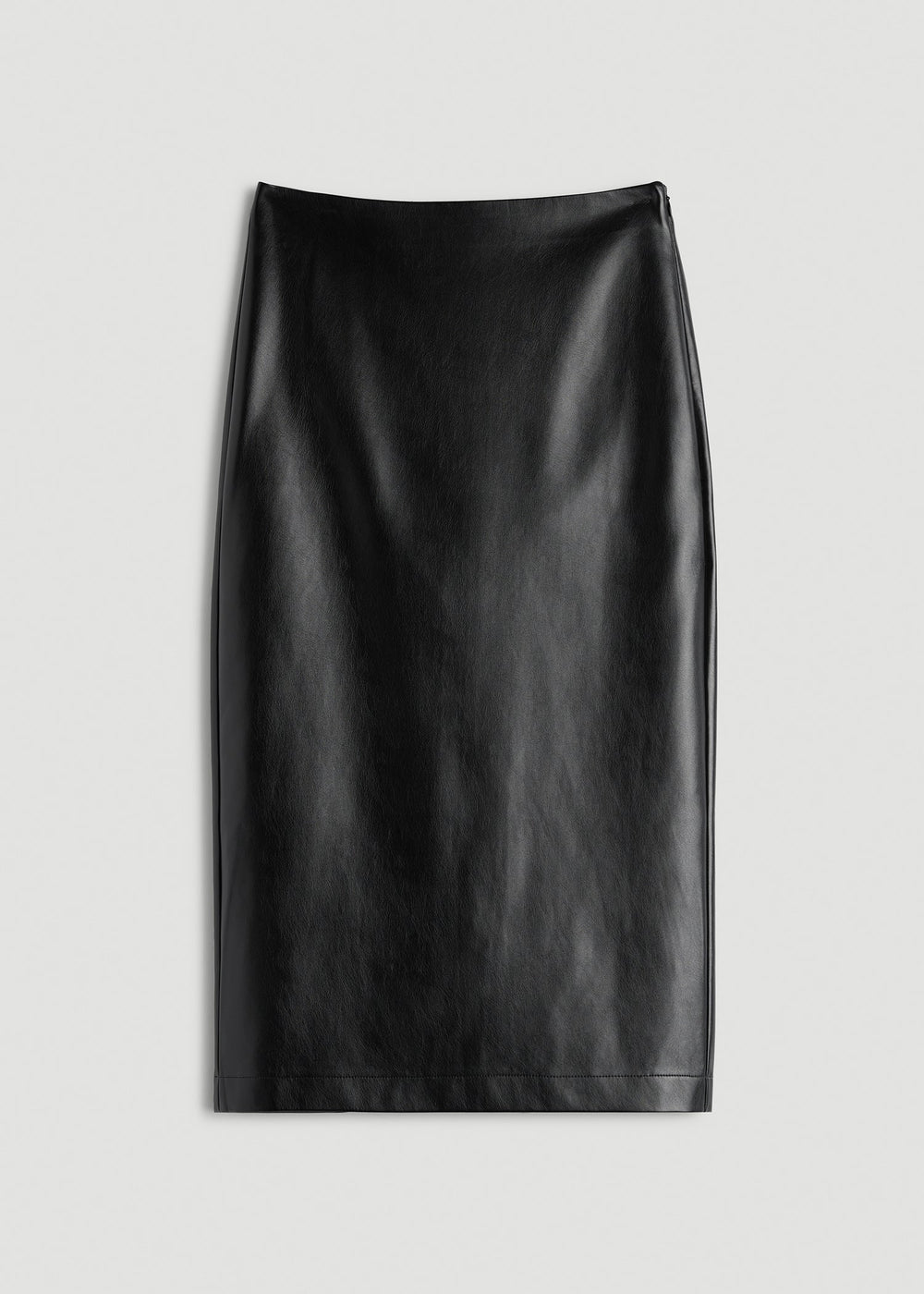 American Tall Outlet | True Touch Leather Pencil Skirt for Tall Women in Black