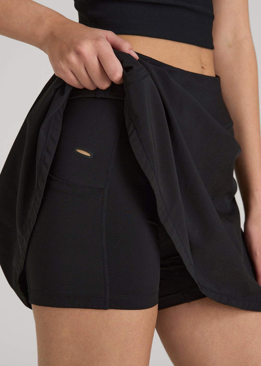 American Tall For Sale | Athletic Skort for Tall Women in Black