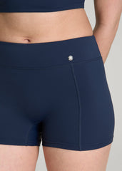 American Tall Online | Fitted Hybrid Shorts for Tall Women in Navy Blue