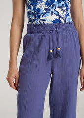 American Tall For Sale | Gauze Cover Up Pants for Tall Women in Future Dusk