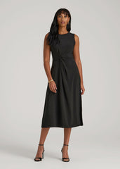 American Tall Online Shop | Sleeveless Knot Front Dress for Tall Women in Black