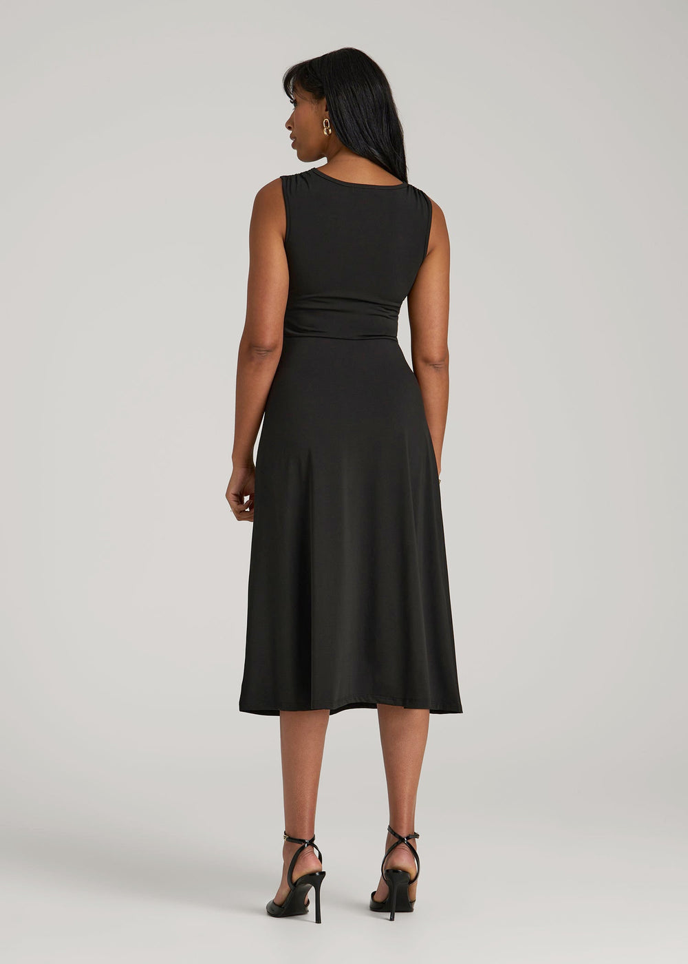 American Tall Online Shop | Sleeveless Knot Front Dress for Tall Women in Black
