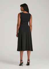 American Tall Online Shop | Sleeveless Knot Front Dress for Tall Women in Black