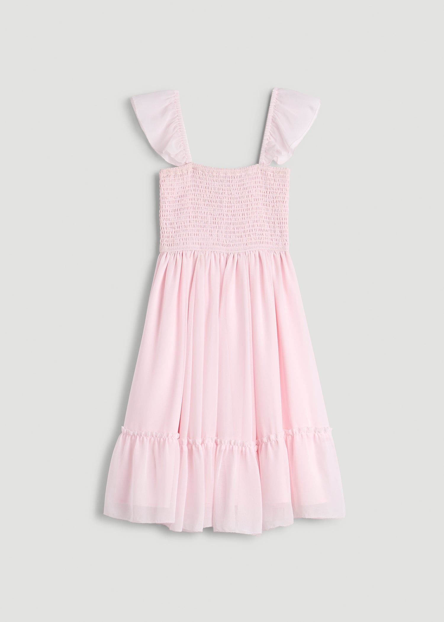 American Tall For Sale | Chiffon Mini Gumdrop Dress for Tall Women in Barely Pink