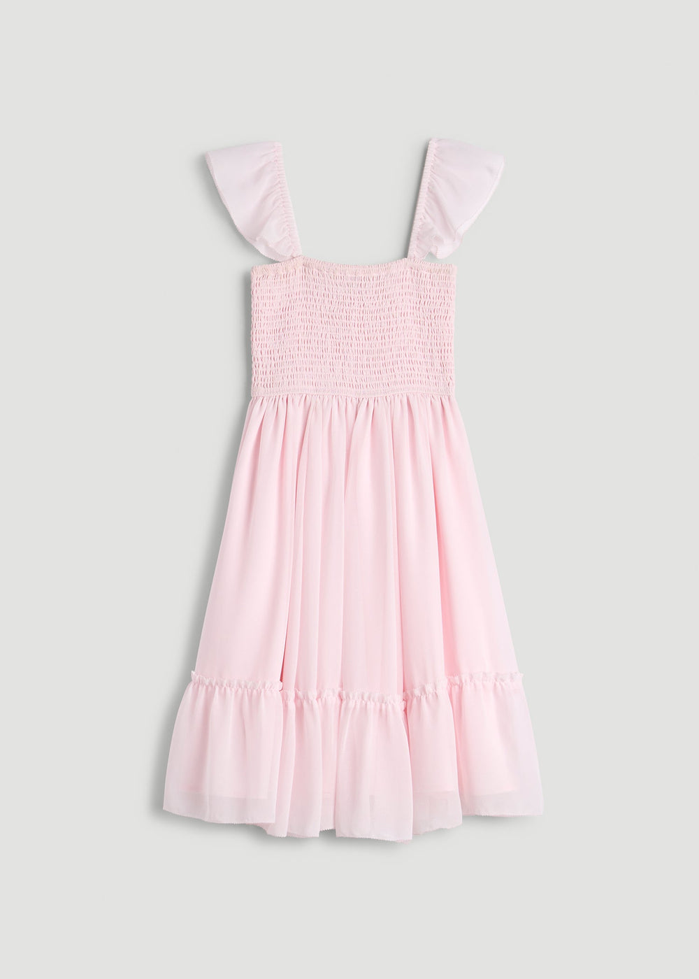 American Tall For Sale | Chiffon Mini Gumdrop Dress for Tall Women in Barely Pink