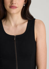 American Tall Online Shop | Short Denim Tank Dress for Tall Women in Optimum Black