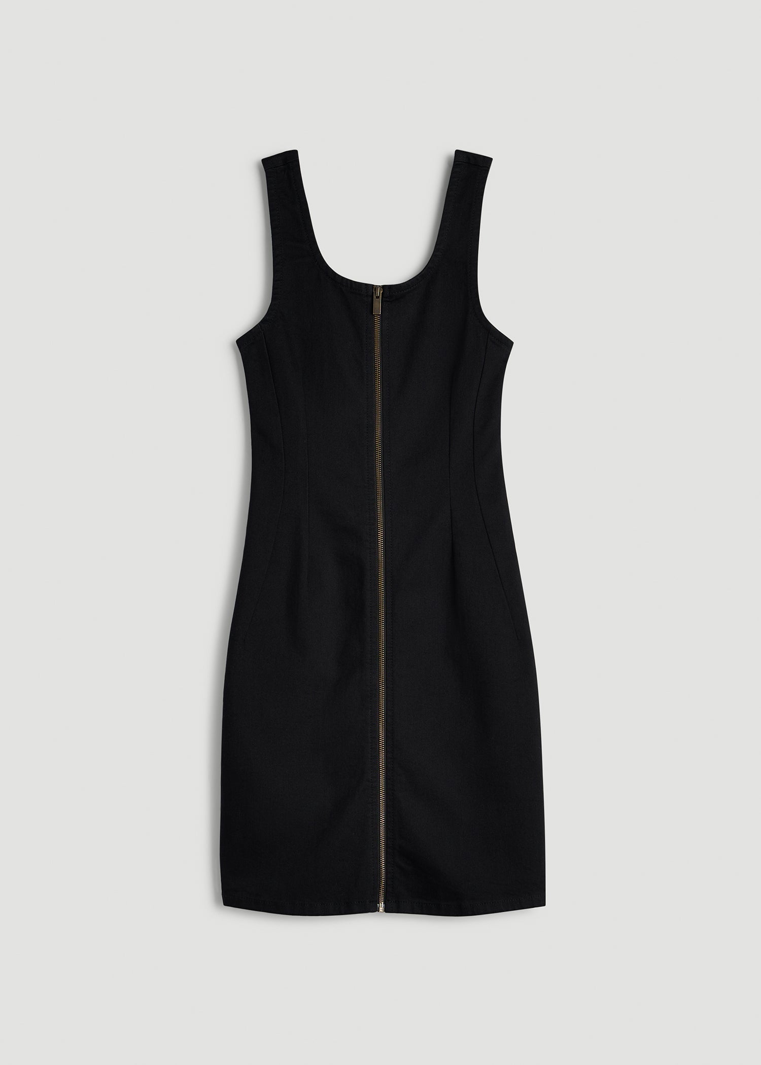 American Tall Online Shop | Short Denim Tank Dress for Tall Women in Optimum Black