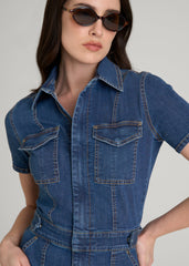American Tall Discount | Maxi Denim Dress for Tall Women in New Colorado Blue