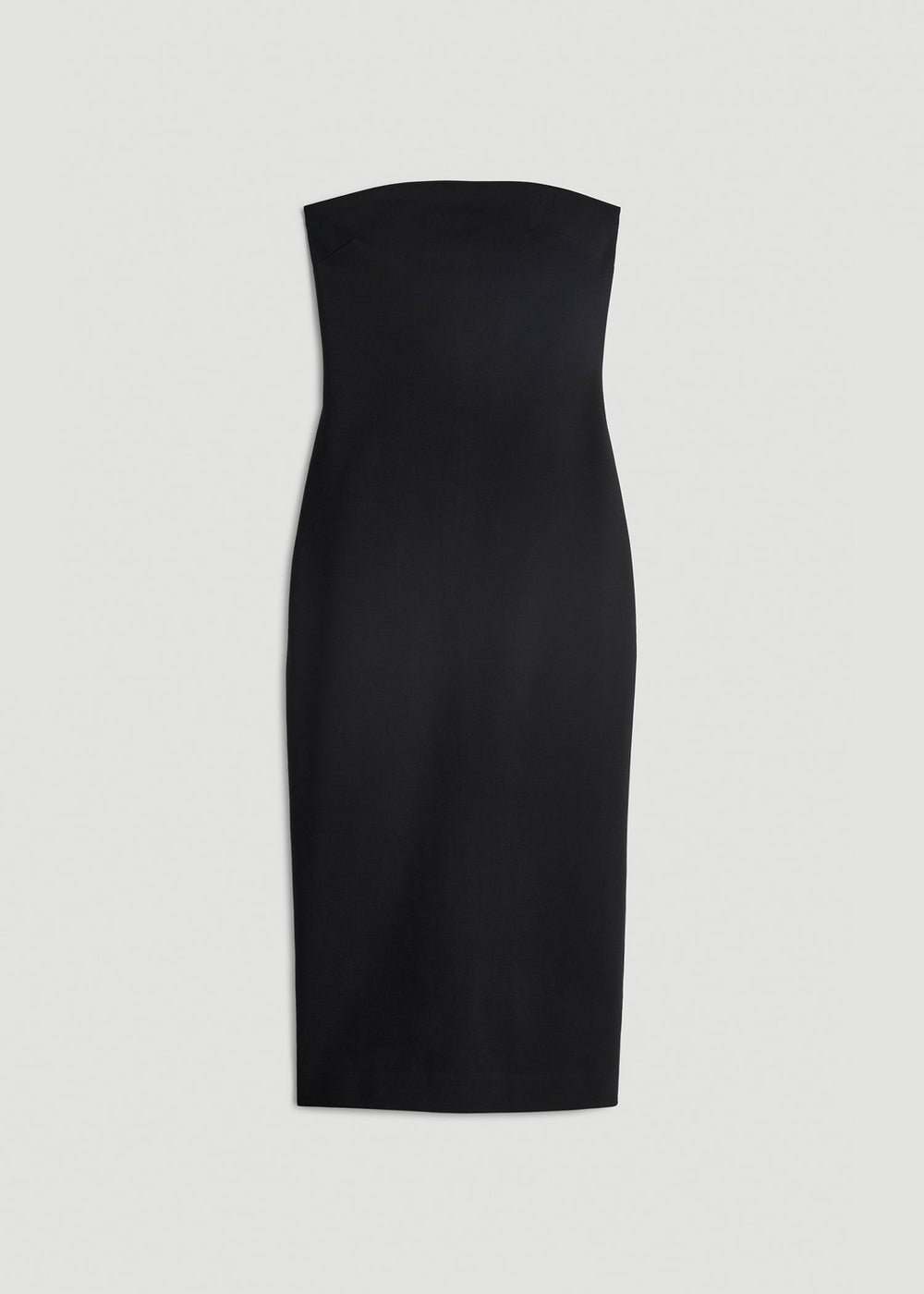 American Tall Outlet | Soft Flex Ponte Fitted Bustier Dress for Tall Women in Black