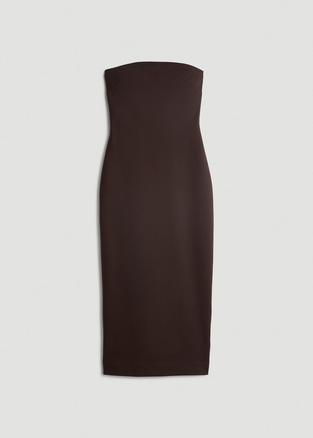 American Tall Sale | Soft Flex Ponte Fitted Bustier Dress for Tall Women in Espresso