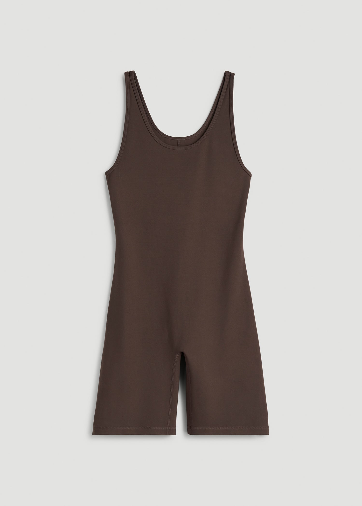 American Tall Discount | Balance Scoopneck Romper for Tall Women in Espresso