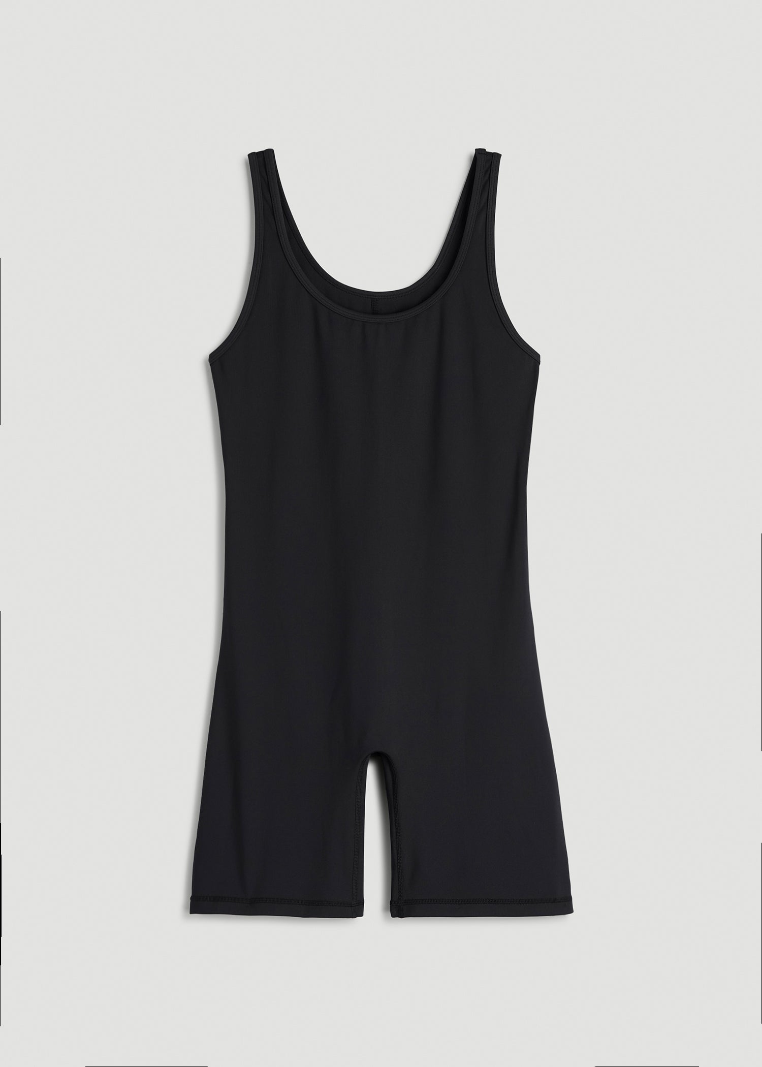 American Tall Discount | Balance Scoopneck Romper for Tall Women in Black