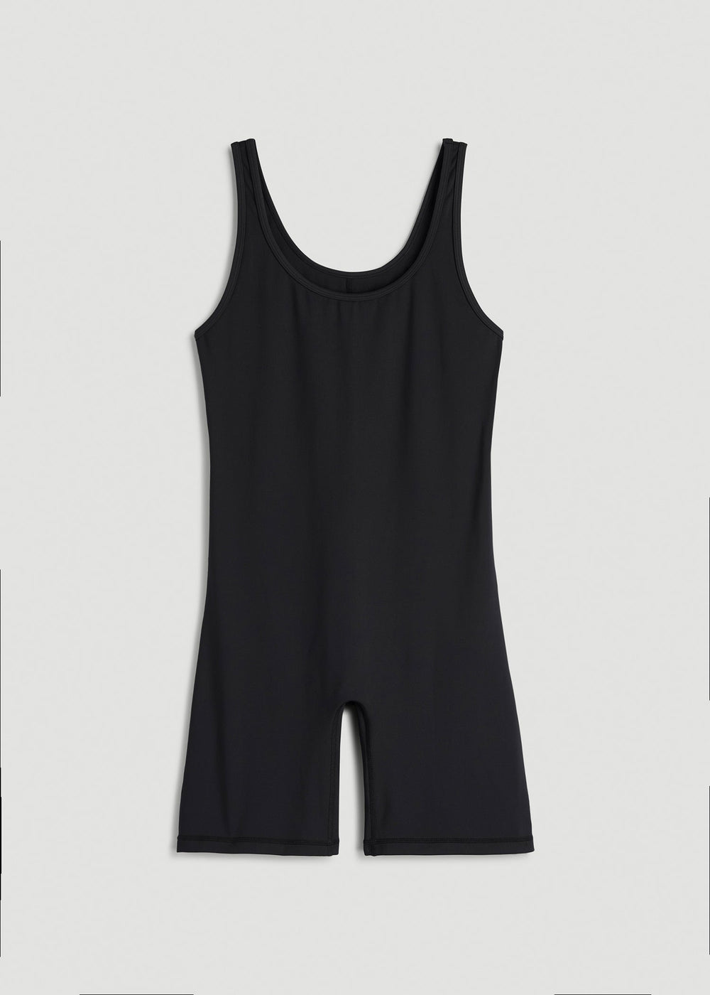 American Tall Discount | Balance Scoopneck Romper for Tall Women in Black