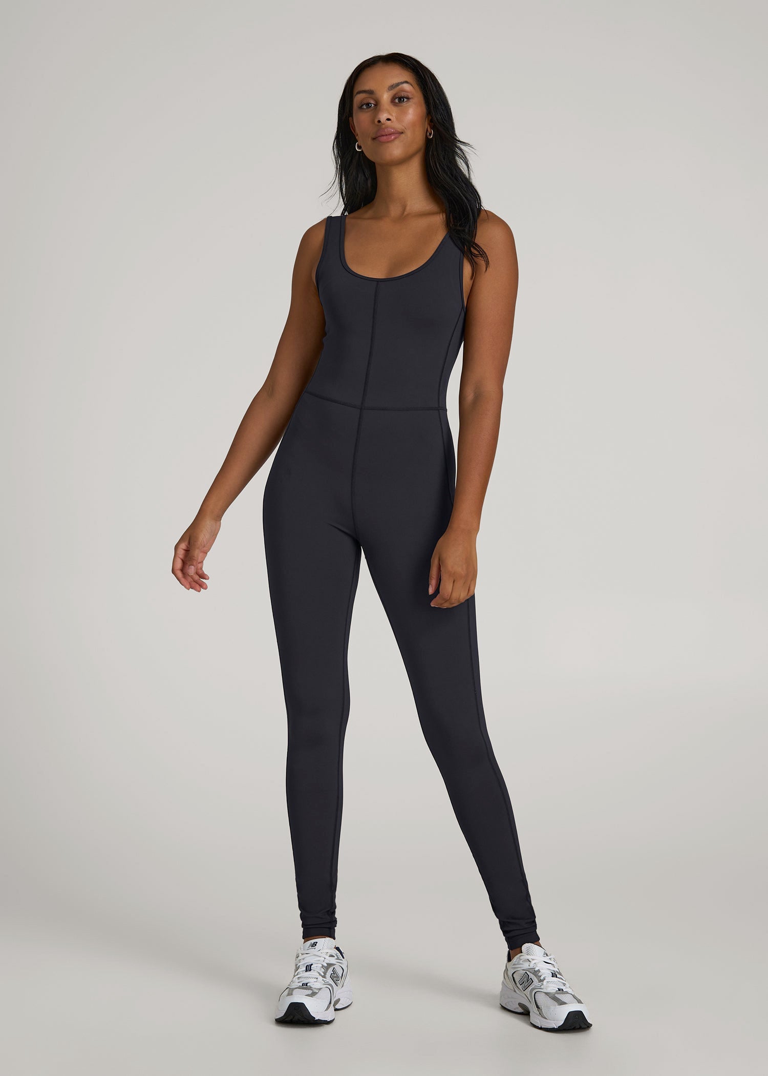 American Tall Sale | Balance Scoop Neck Jumpsuit for Tall Women in Black