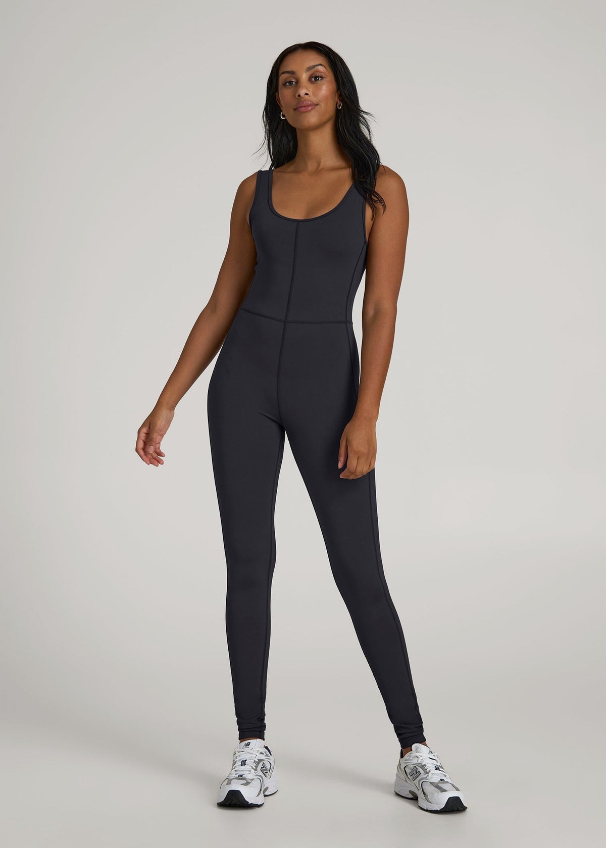 American Tall Sale | Balance Scoop Neck Jumpsuit for Tall Women in Black