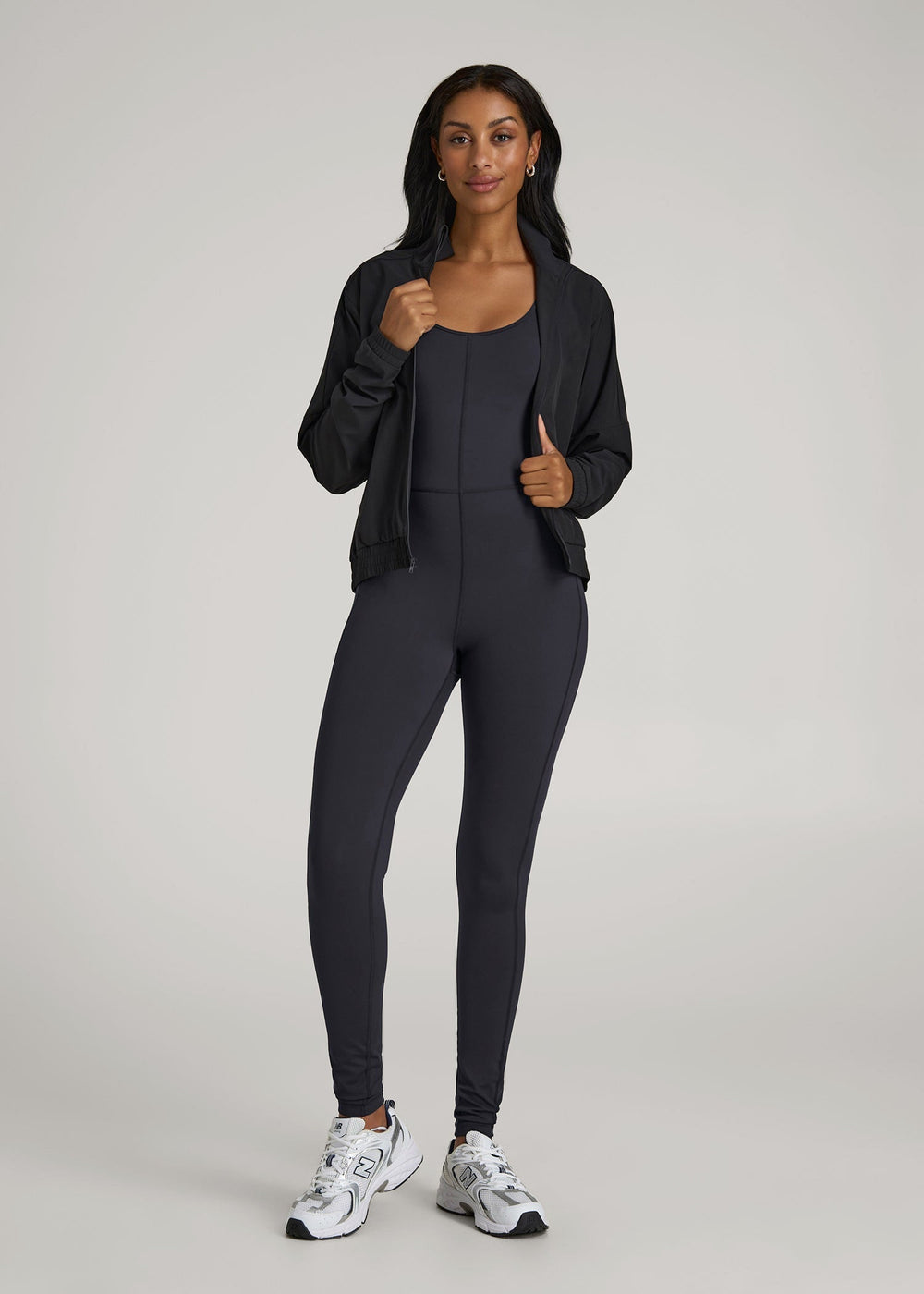 American Tall Sale | Balance Scoop Neck Jumpsuit for Tall Women in Black