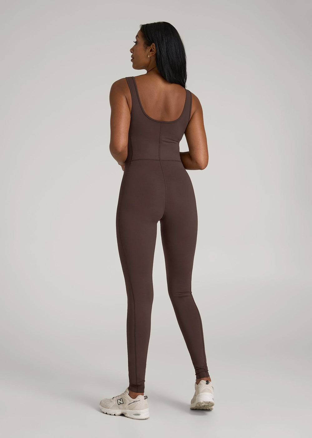 American Tall Outlet | Balance Scoop Neck Jumpsuit for Tall Women in Espresso