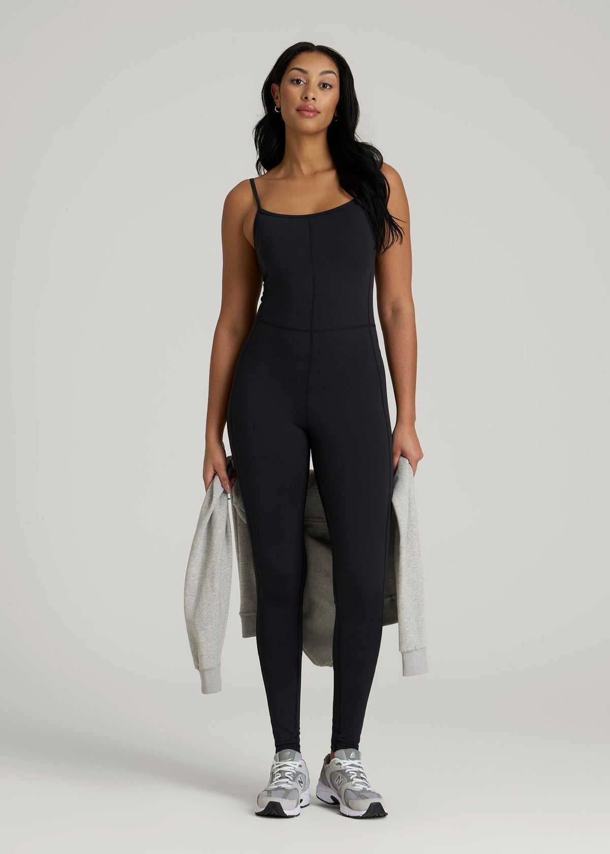 American Tall For Sale | Balance Spaghetti Strap Jumpsuit for Tall Women in Black
