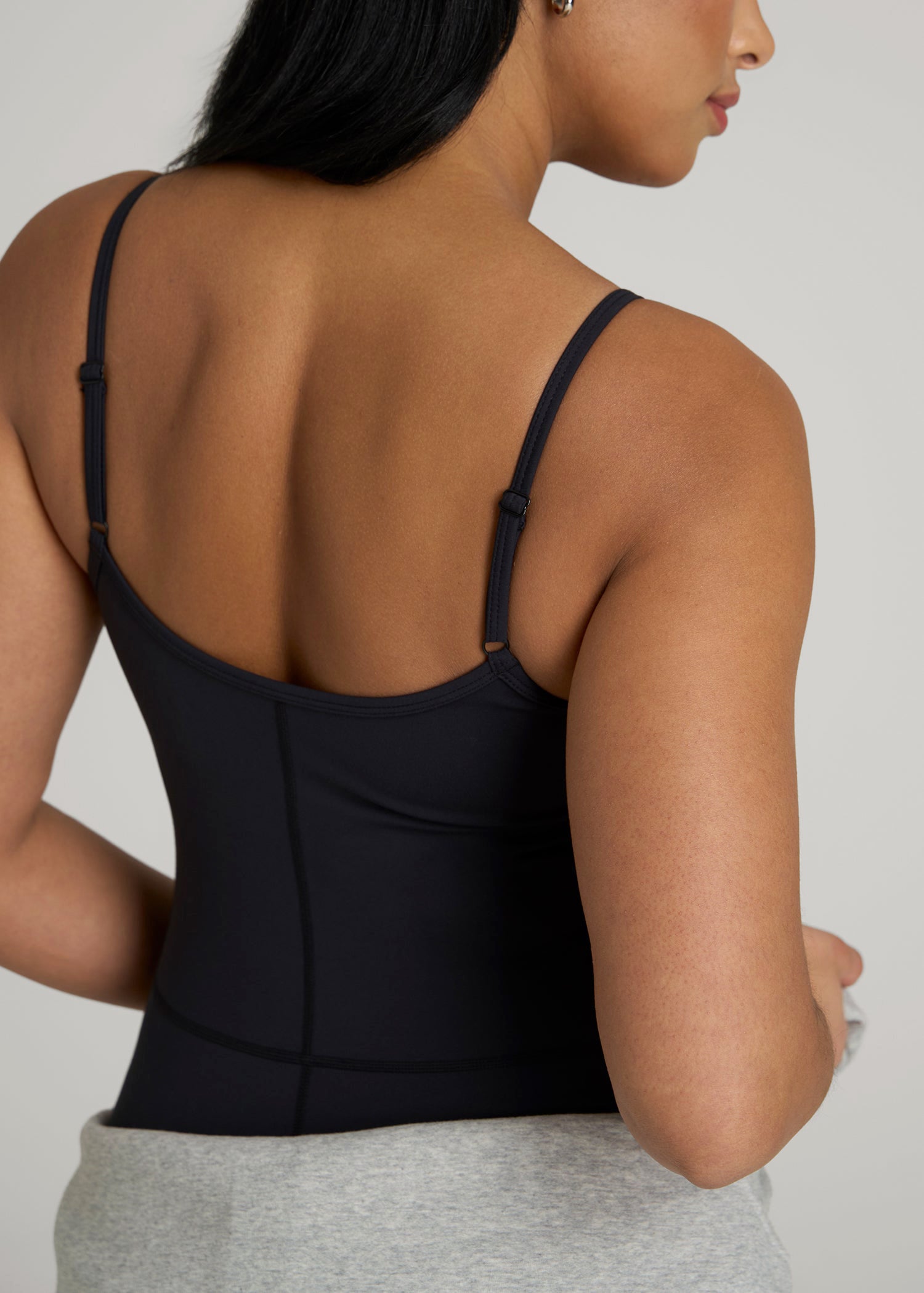 American Tall For Sale | Balance Spaghetti Strap Jumpsuit for Tall Women in Black
