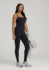 American Tall For Sale | Balance Spaghetti Strap Jumpsuit for Tall Women in Black