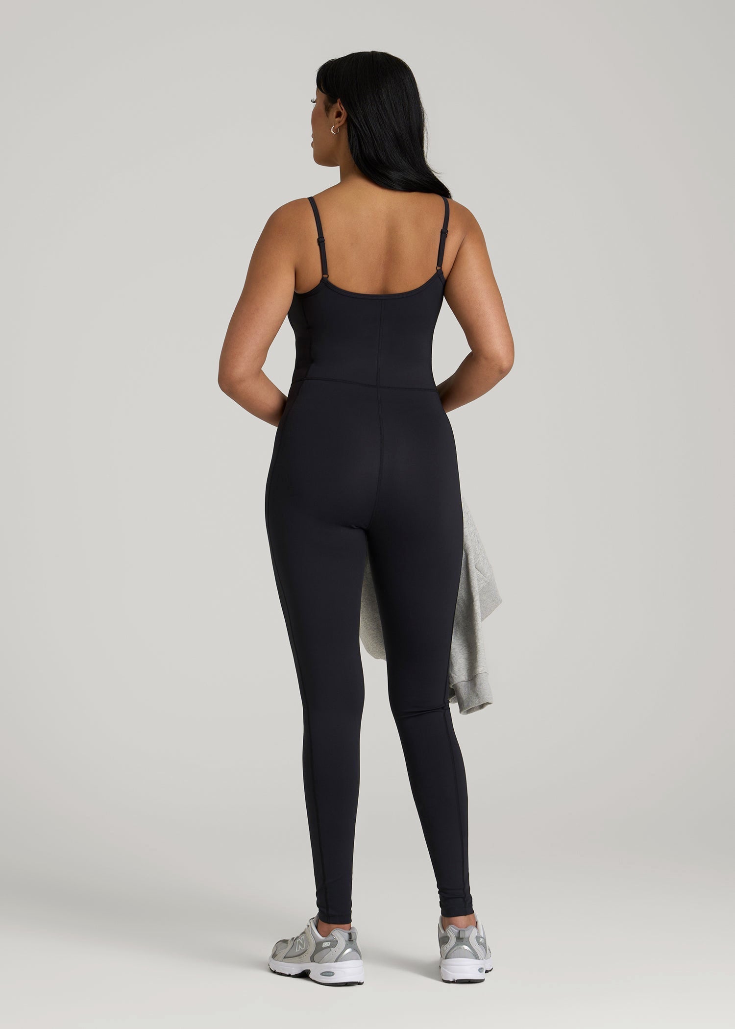 American Tall For Sale | Balance Spaghetti Strap Jumpsuit for Tall Women in Black