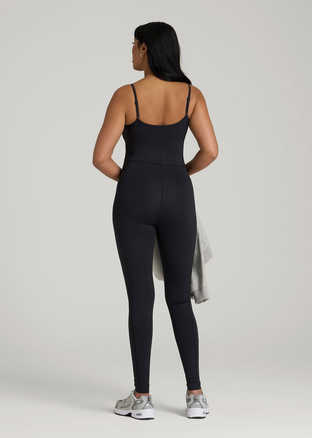 American Tall For Sale | Balance Spaghetti Strap Jumpsuit for Tall Women in Black