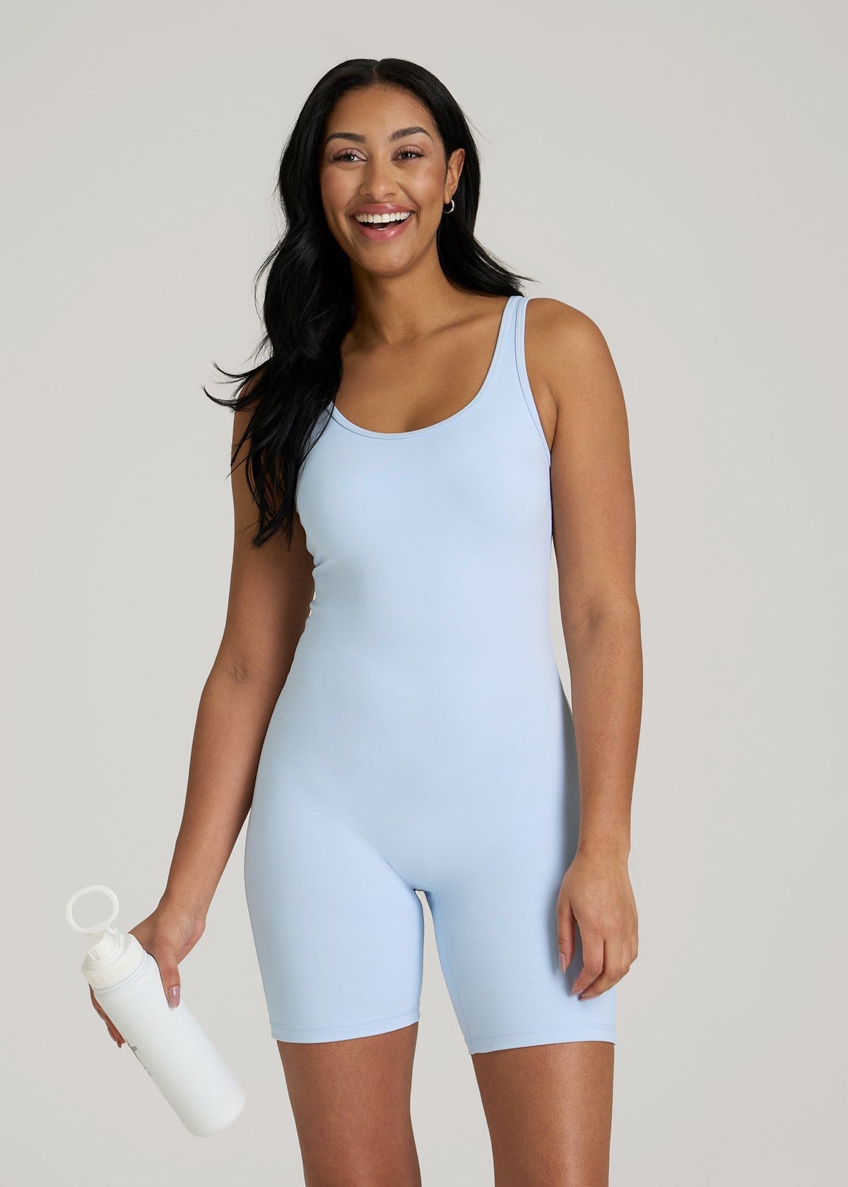 American Tall Online Shop | Balance Scoopneck Romper for Tall Women in Ice Blue