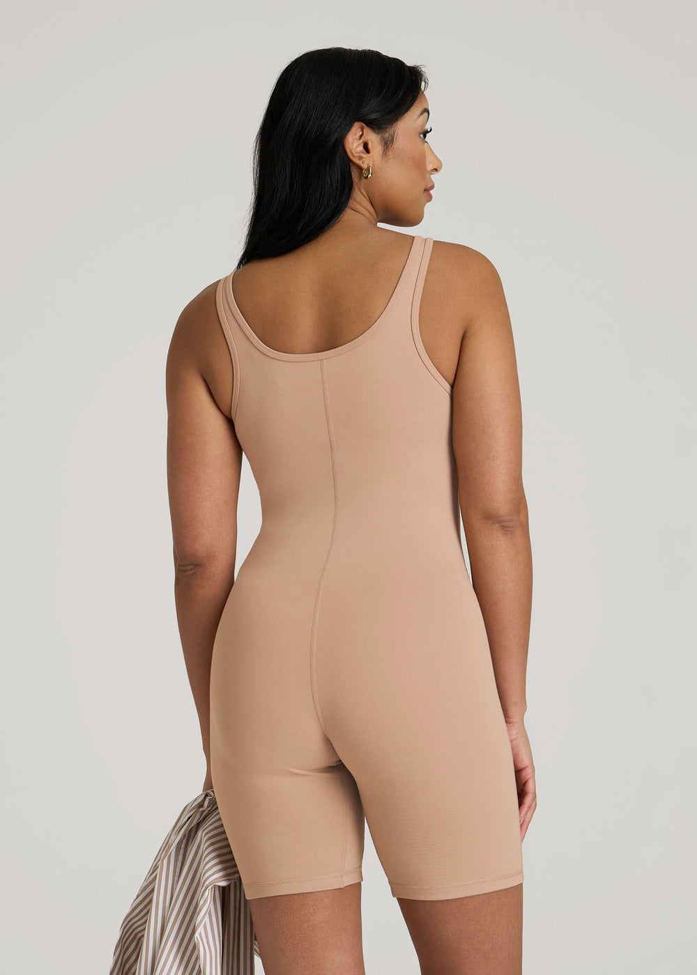 American Tall Sale | Balance Scoopneck Romper for Tall Women in Sun Tan