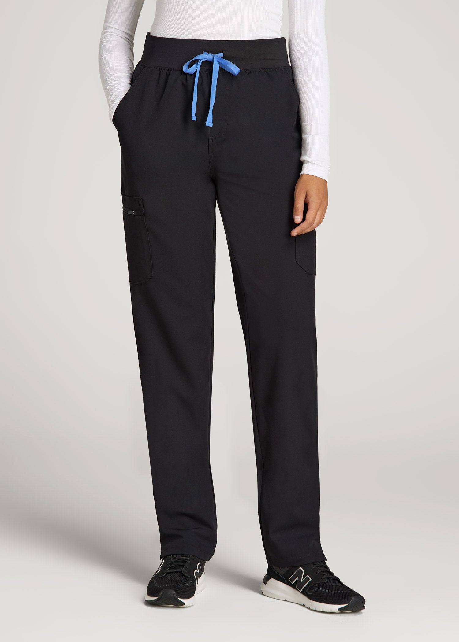 American Tall For Sale | Cargo Scrub Pants for Tall Women in Black