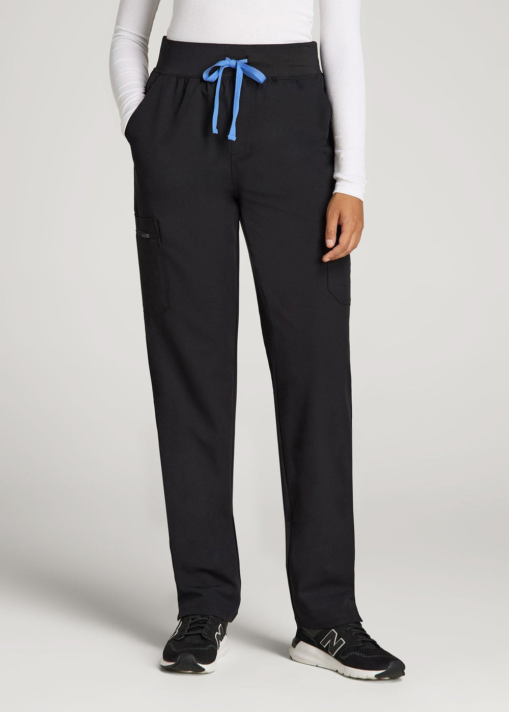 American Tall For Sale | Cargo Scrub Pants for Tall Women in Black