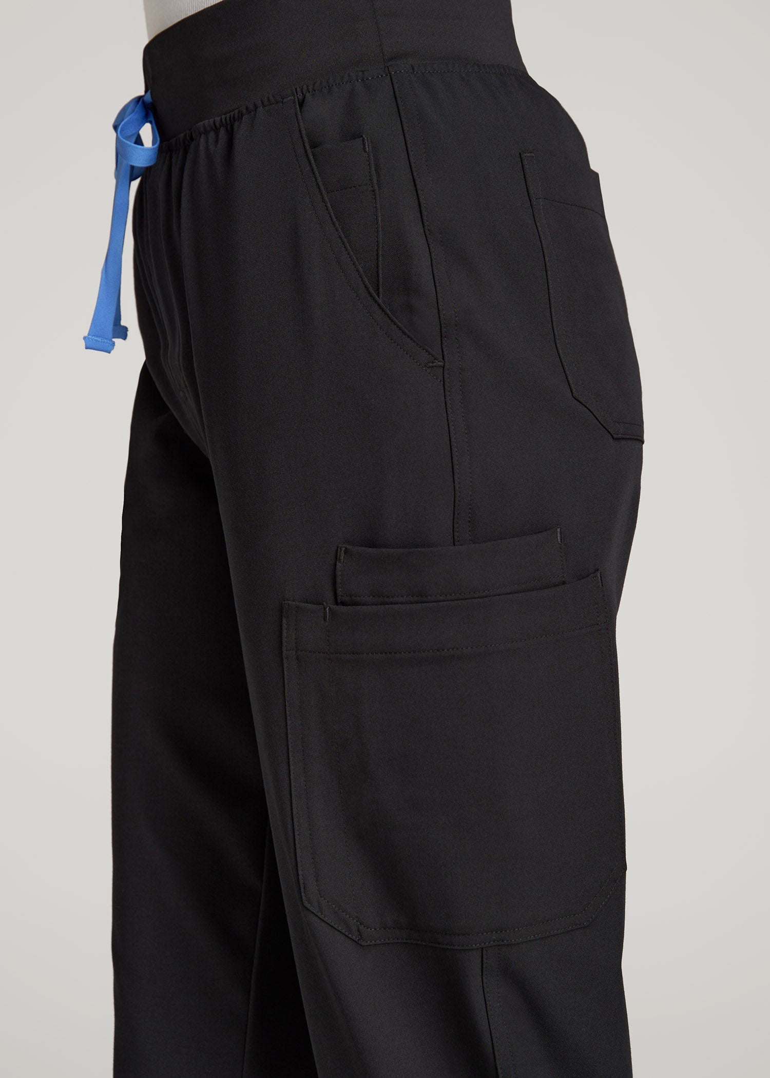 American Tall For Sale | Cargo Scrub Pants for Tall Women in Black