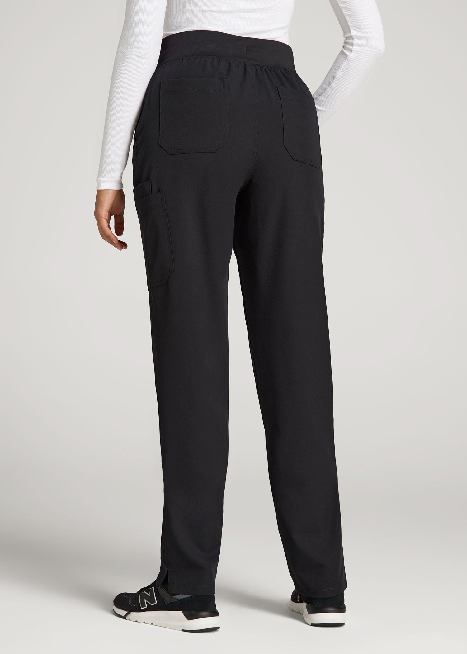 American Tall For Sale | Cargo Scrub Pants for Tall Women in Black