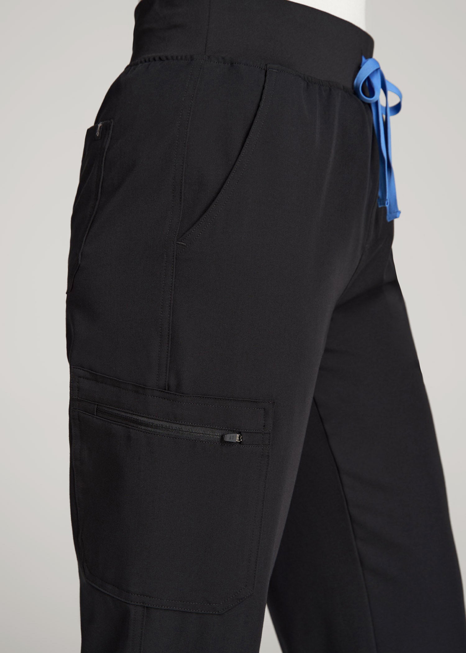 American Tall For Sale | Cargo Scrub Pants for Tall Women in Black