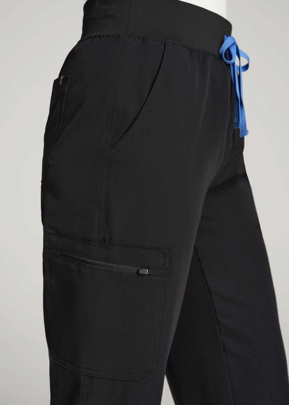 American Tall For Sale | Cargo Scrub Pants for Tall Women in Black