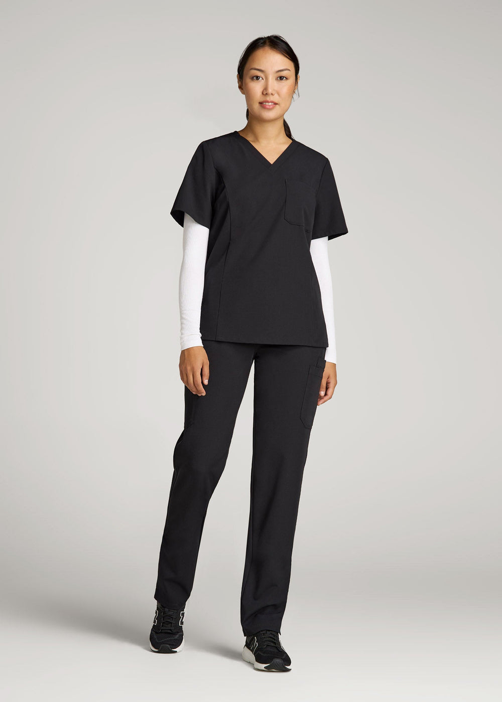 American Tall For Sale | Cargo Scrub Pants for Tall Women in Black