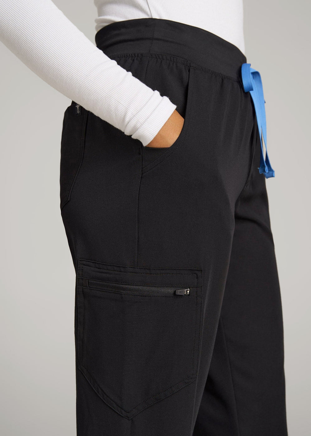 American Tall Online Shop | Scrub Joggers for Tall Women in Black