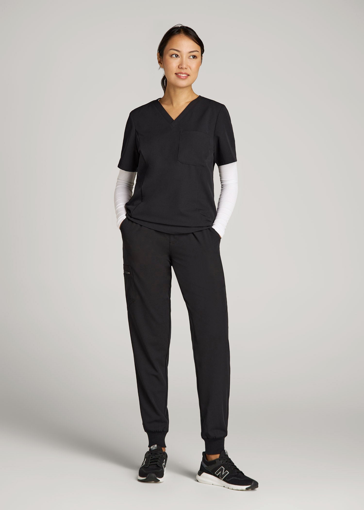 American Tall Online Shop | Scrub Joggers for Tall Women in Black