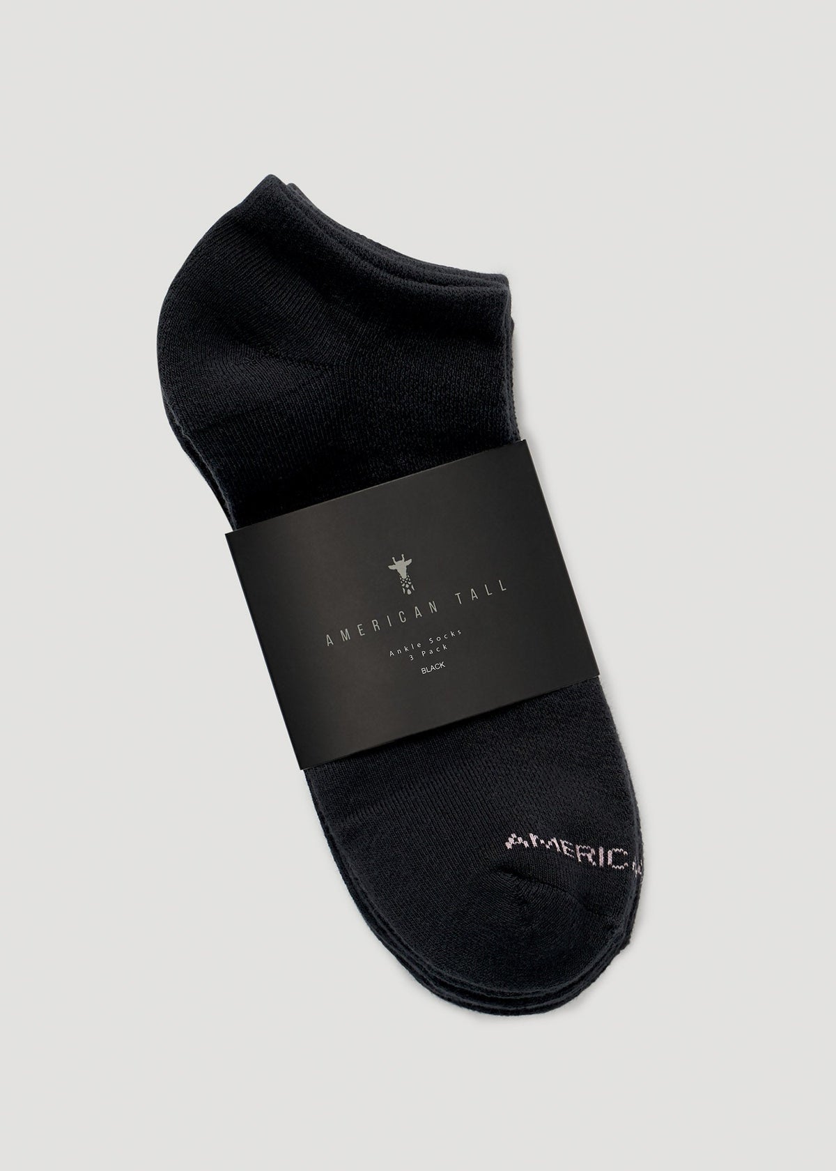 American Tall Online Shop | Ankle Socks (X-Large Size: 10-13) for Tall Women in Black
