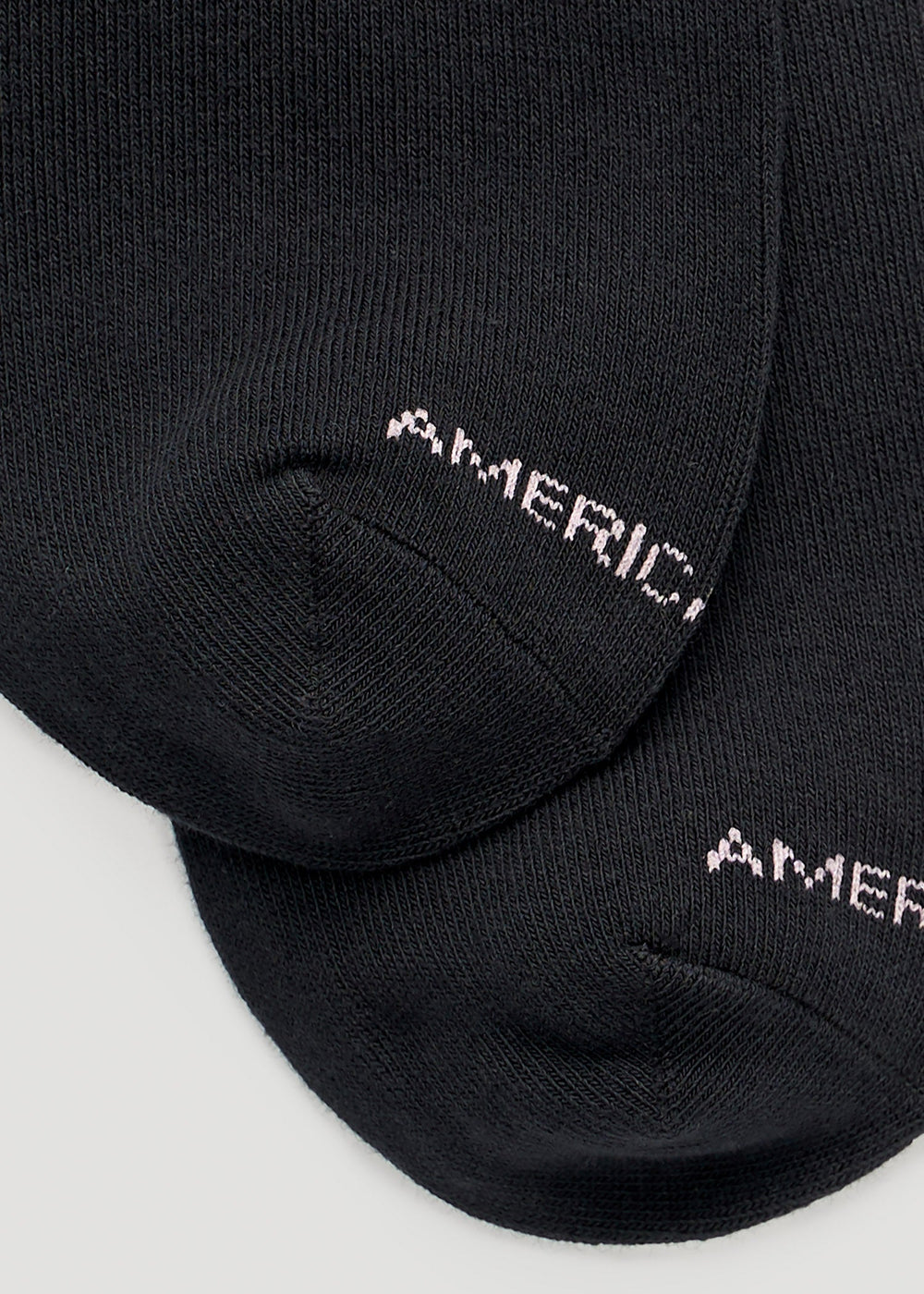 American Tall Discount | Mid Crew Socks (X-Large Size: 10-13) for Tall Women in Black