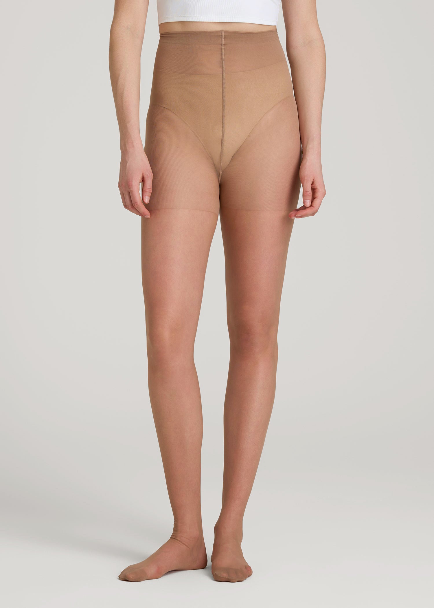 American Tall For Sale | Ultra Sheer Pantyhose for Tall Women in Cool Sand
