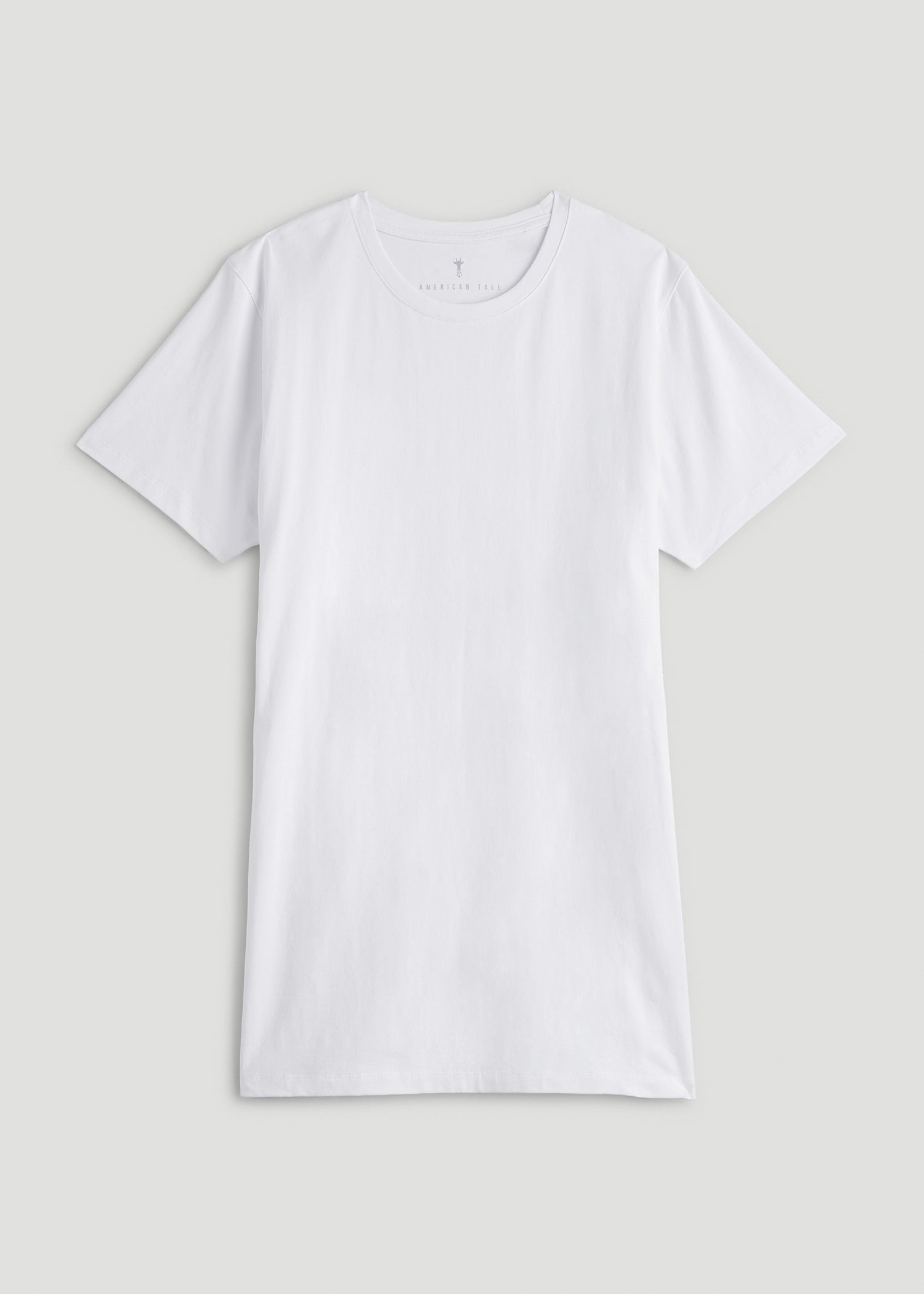 American Tall Outlet | The Essential Modern Fit Crewneck Tee for Tall Men in White