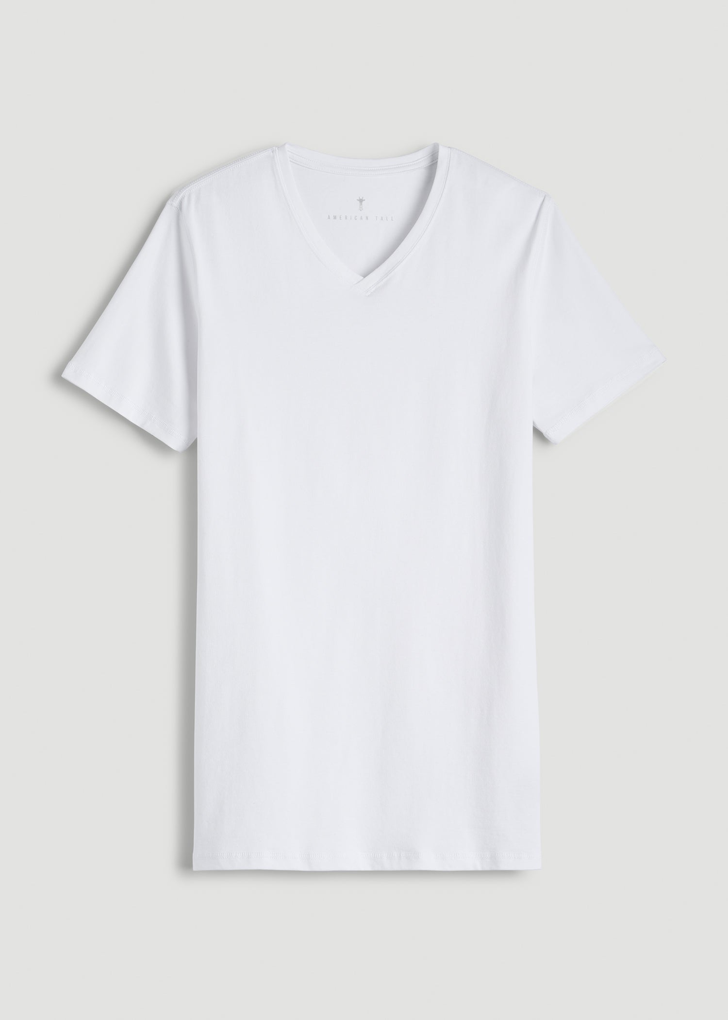 American Tall For Sale | The Essential Slim Fit V-Neck Tee for Tall Men in White