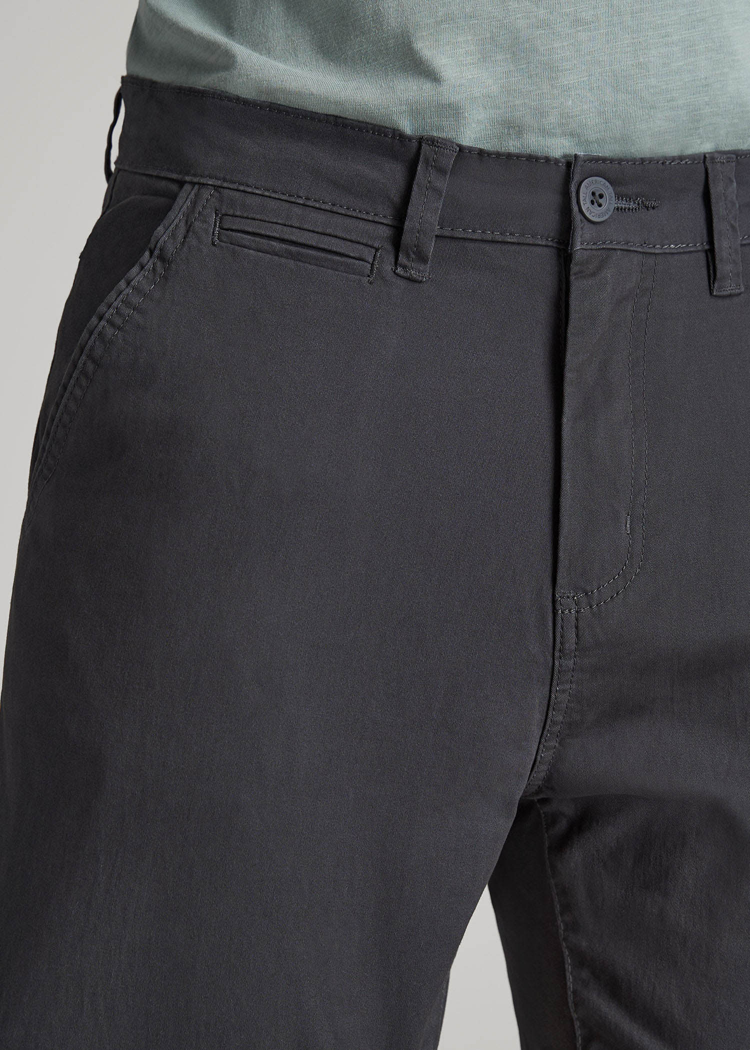 American Tall Discount | J1 STRAIGHT Leg Chinos for Tall Men in Iron Grey